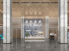 杭州鯨靈科技總部辦公樓裝飾工程設(shè)計